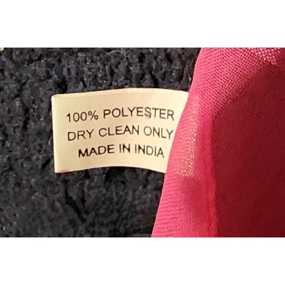 Pink Beautiful Simple Scarf Wrap With Fringed Edges - Picture 3 of 5